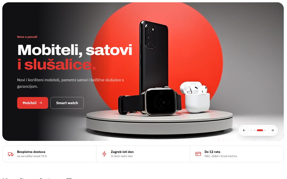 Naslovna stranica MobiLab webshopa